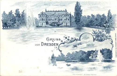 Gruss aus Dresden - Litho -671570