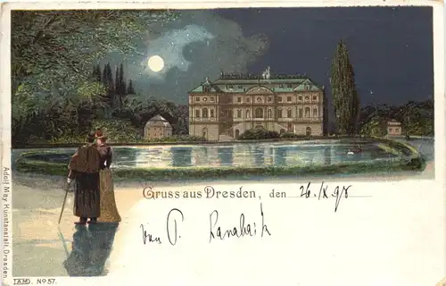 Gruss aus Dresden - Litho -671640