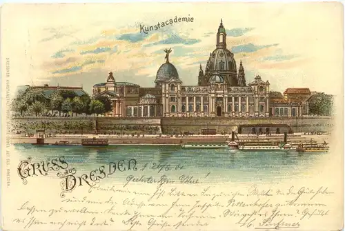 Gruss aus Dresden - Litho -671740