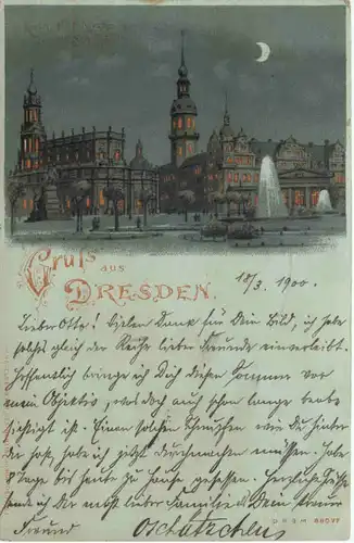 Gruss aus Dresden - Litho -671690