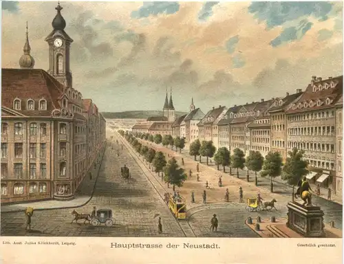 Dresden - Hauptstasse der Neustadt -672134