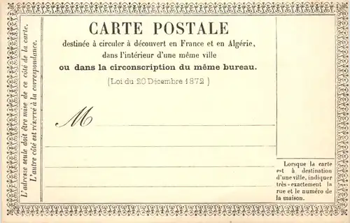 France Algerie - Carte postale 1872 -672304