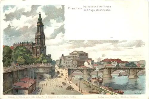 Gruss aus Dresden - Litho -672212