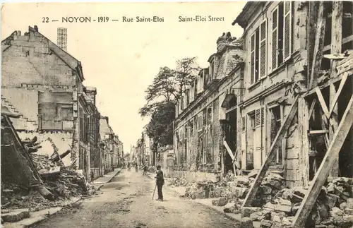 Noyon 1919 - Rue Saint Eloi -672434