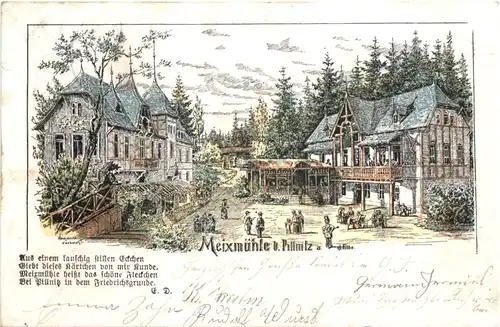 Pillnitz - Meixmühle - Litho -672206