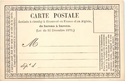 France Algerie - Carte postale 1872 -672302