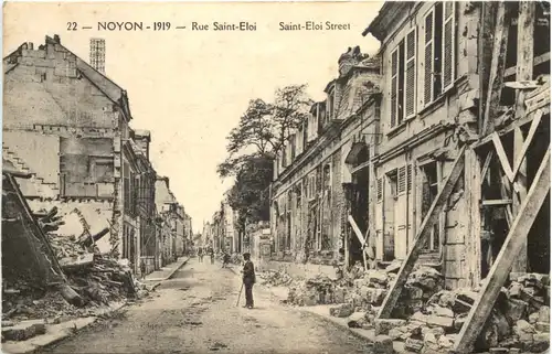 Noyon 1919 - Rue Saint Eloi -672376