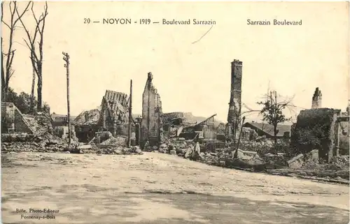 Noyon 1919 - Boulevard Sarrazin -672266