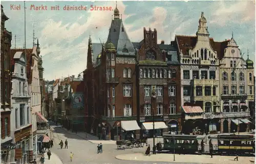 Kiel - Markt mit dänische Strasse -672652