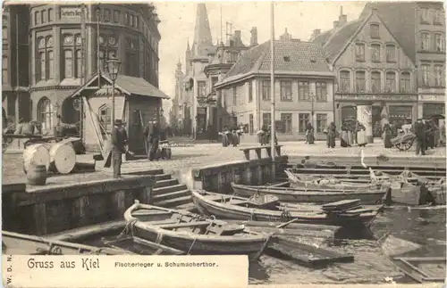 Gruss aus Kiel - Fischerleger und Schumacherthor -672622