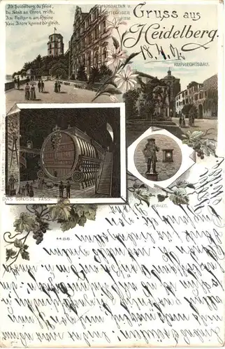 Gruss aus Heidelberg - Litho -672702