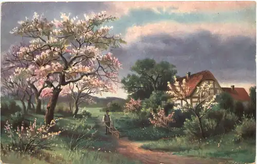 Künstler Ak - Feldpost 30. Res Division -672604