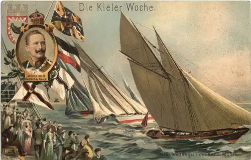 Kiel - Die Kieler Woche - Litho -672630