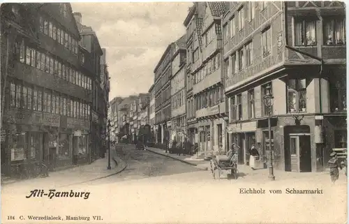Alt Hamburg - Eichholz vom Schaarmarkt -673138
