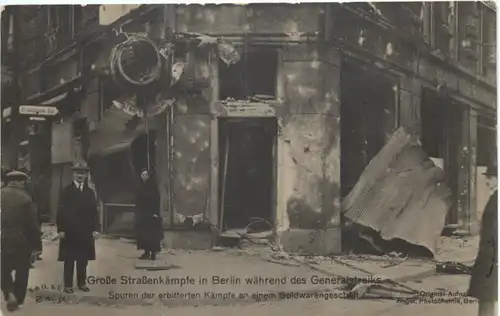 Berlin - Strassenkämpfe während des Generalstreiks -673200