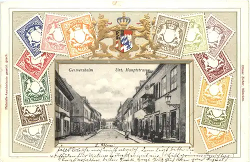 Germersheim - Unt. Hauptstrasse - Briefmarken - Litho -673240