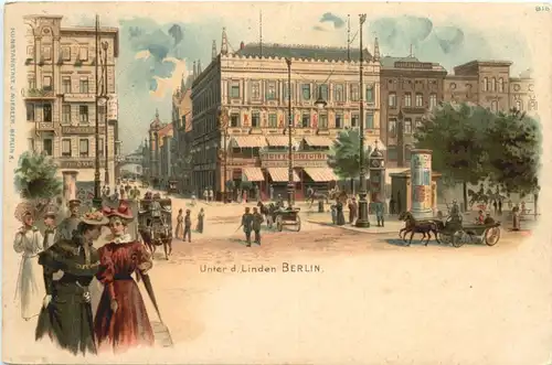 Berlin - Unter den Linden - Litho -673314