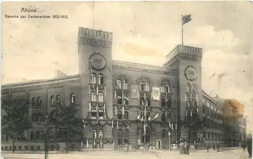 Hamburg - Altona - Kaserne zur Zentenarfeier 1912 -673132