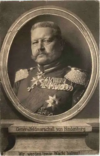 Generalfeldmarschall von Hindenburg - Feldpost Braunschweig Inf Rgt -673364