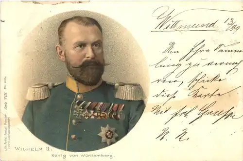 Wilhelm II König von Württemberg - Litho -673458