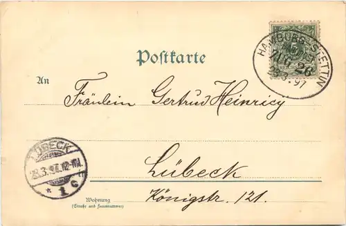Jubelfeier 100. Geburtstag Kaiser Wilhelm I - Litho -673332