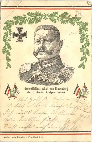 Generalfeldmarschall von Hindenburg - der Befreier Ostpreussens -673366