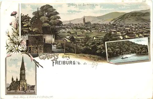 Gruss aus Freiburg - Litho -673892