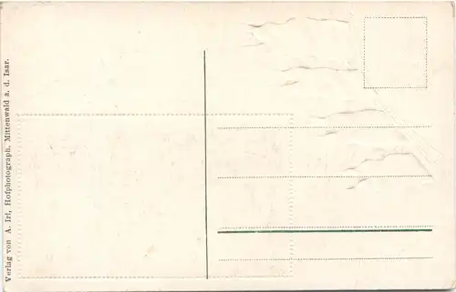 Gruss aus Mittenwald a. d. Isar - Litho Prägekarte -673728