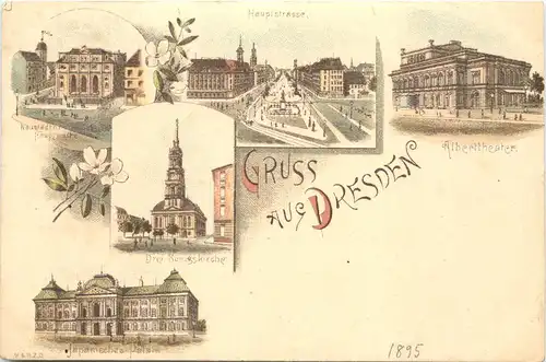 Gruss aus Dresden - Litho -673876