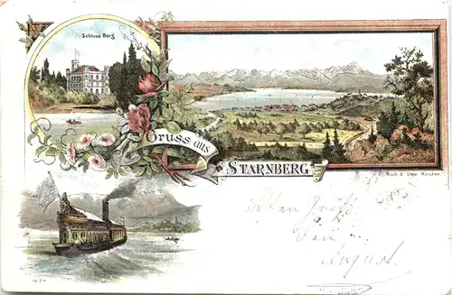 Gruss aus Starnberg - Litho -674148