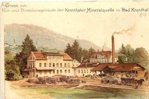 Bad Kronthal - Kronthaler Mineralquelle - Litho -673896