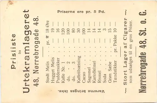 Kobenhavn - Urtekramlageret - Werbung Zigarren -673756