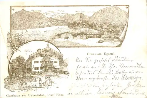 Gruss aus Egern - Litho -674322