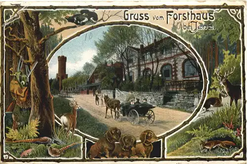 Gruss vom Forsthaus bei Jena -673818