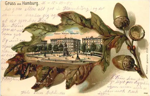 Gruss aus Hamburg - Litho -673984