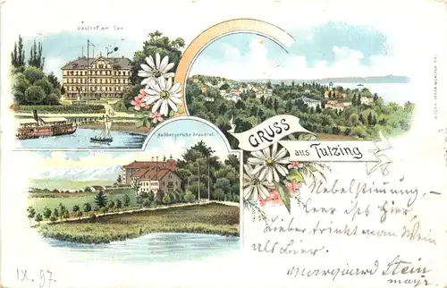 Gruss aus Tutzing - Litho -674274