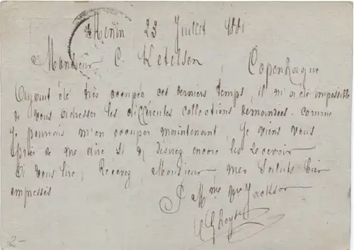 Ganzsache Menin 1881 -674090