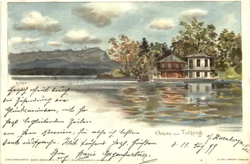 Gruss aus Tutzing - Litho -674178