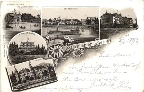 Gruss vom Starnberger See - Litho - Vorläufer 1894 -674158