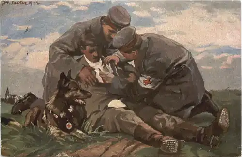 WW1 - Der Sanitätshund im Felde -674782