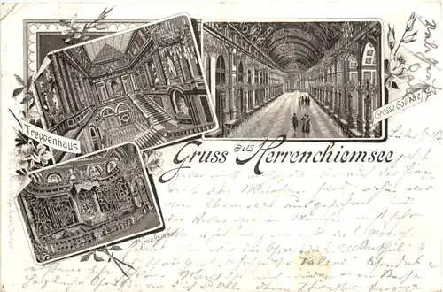 Gruss aus Herrenchiemsee - Litho -674248