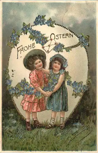 Ostern - Kinder - Prägekarte -674430