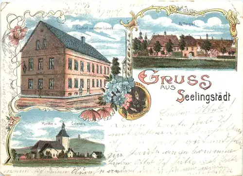 Gruss aus Seelingstädt - Litho - Trebsen -674846