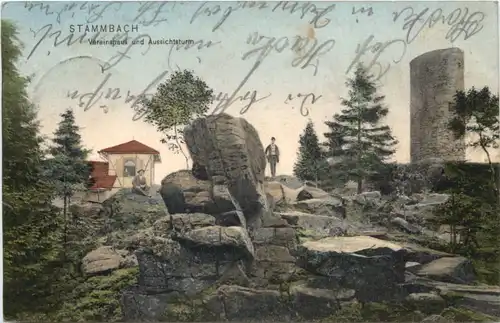 Stammbach - Vereinshaus und Aussichtsturm -674570