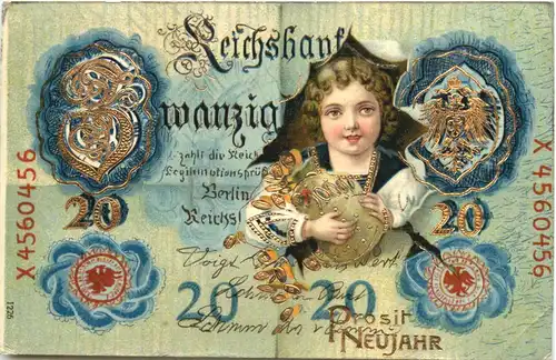 Geld auf Ansichtskarte -674478