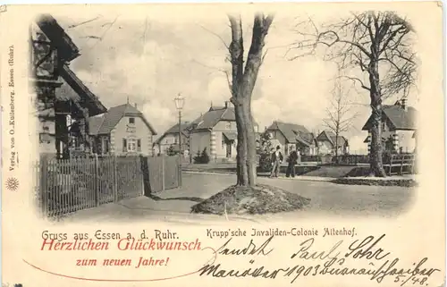 Gruss aus Essen an der Ruhr - Kruppsche Invaliden Colonie Altenhof -675002