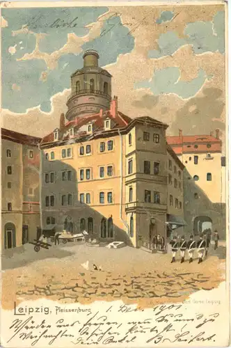 Leipzig - Pleissenburg - Litho -674926