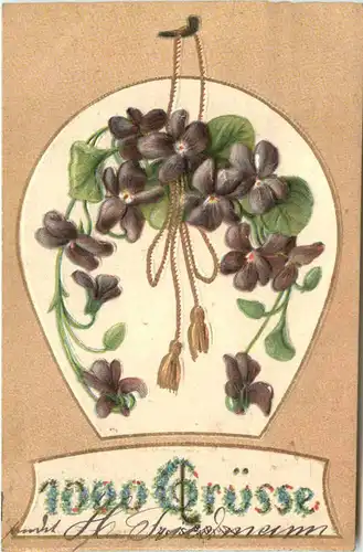 1000 Grüsse - Prägekarte -674650