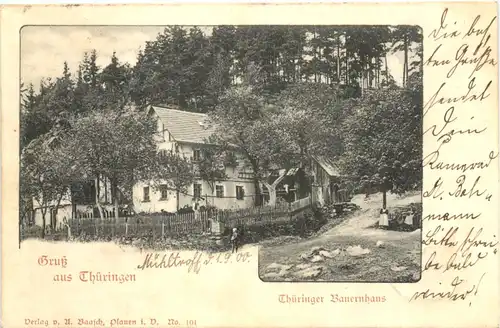 Gruss aus Thüringen - Bauernhaus -674820