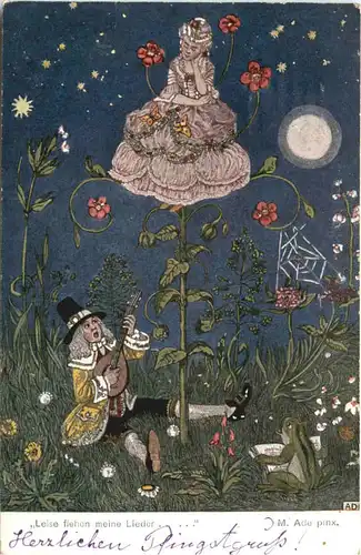 Künstler Ak M. Ade Leise flehen meine Lieder -674738